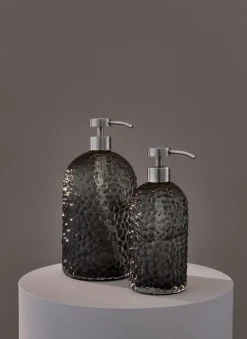 Dispensador de jabón Arura 20 cm, Negro-plata