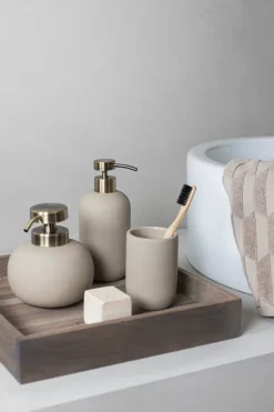 Dispensador de jabón Lotus, sand (blanco crudo)