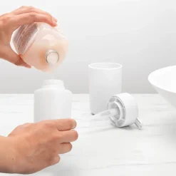 Dispensador de jabón ReNew Brabantia 14 cm, blanco