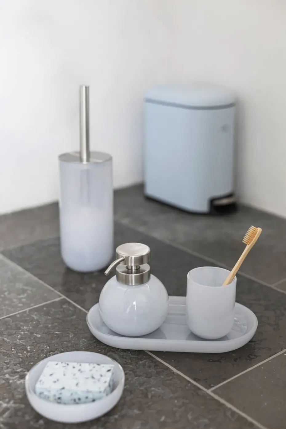 Dosificador de jabón Opal, Light blue