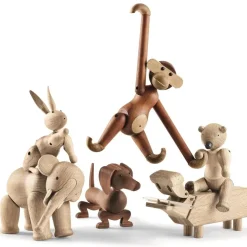 Elefante de madera pequeña, roble