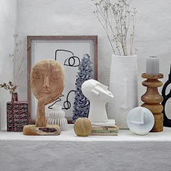 Escultura de madera Bloomingville 35 cm, natural