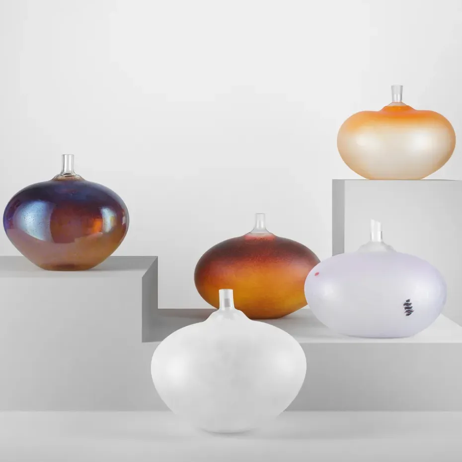 Escultura de vidrio BV Beans AC-20, Marrón dorado