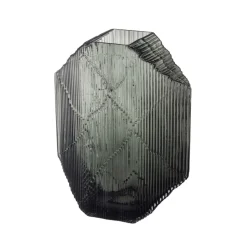 Escultura de vidrio Kartta 33,5 cm, gris oscuro