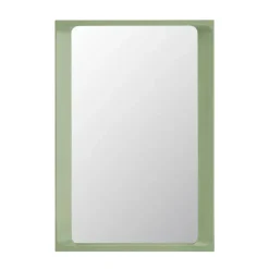 Espejo Arced 80x55 cm, Light green