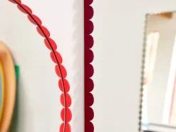 Espejo Arcs Mirror Ø60 cm, Red