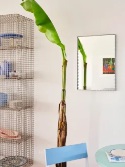 Espejo Arcs Mirror Rectangle S 43,5x61,5 cm, Acero inoxidable