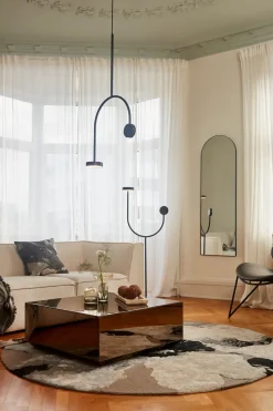 Espejo Arcus de 140 cm, Negro