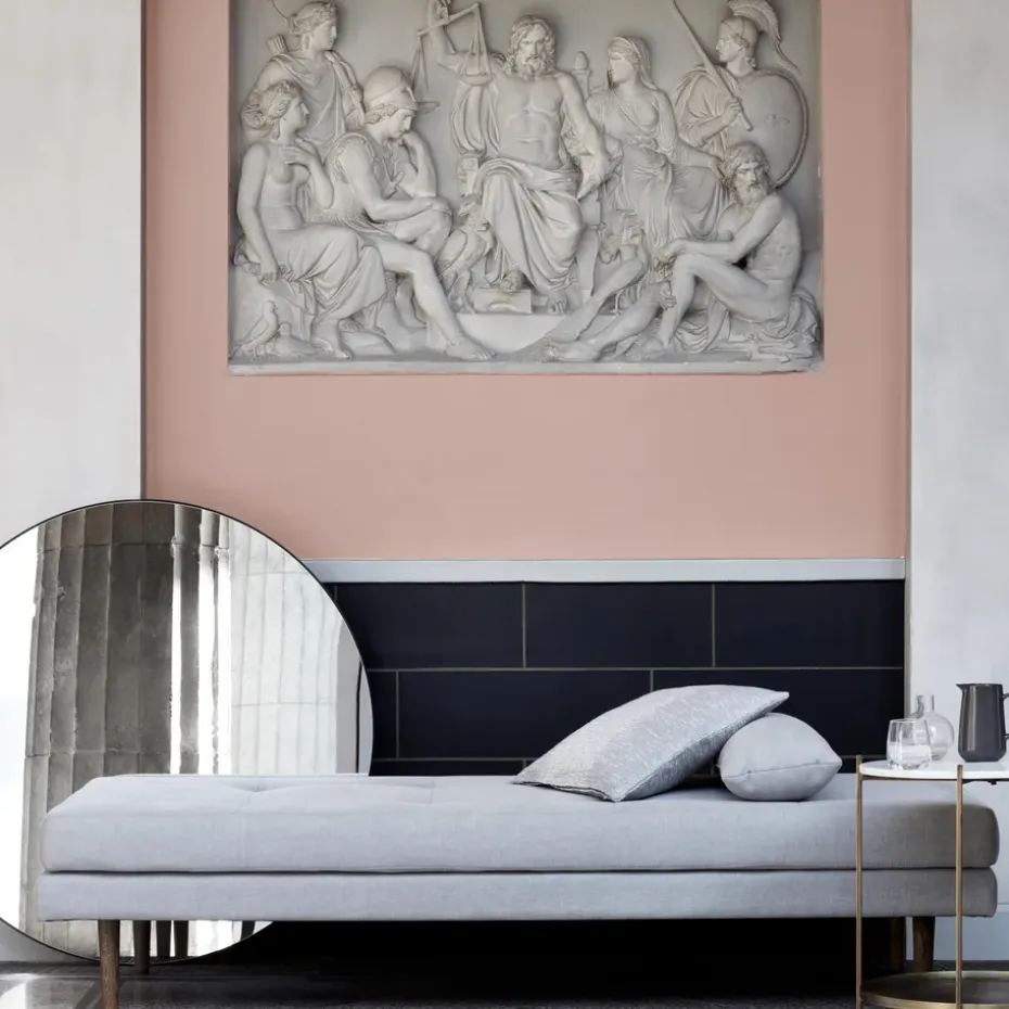 Espejo de color negro Complete, Ø 110 cm