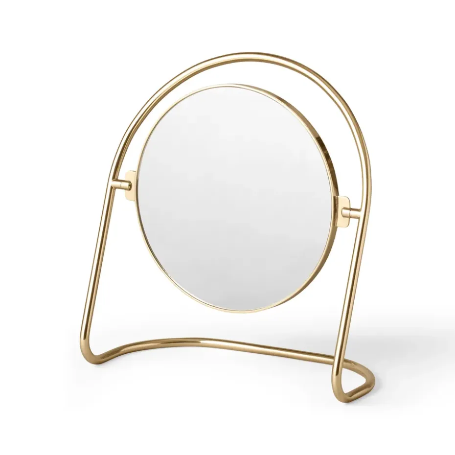 Espejo de mesa Nimbus 25 cm, Latón pulido