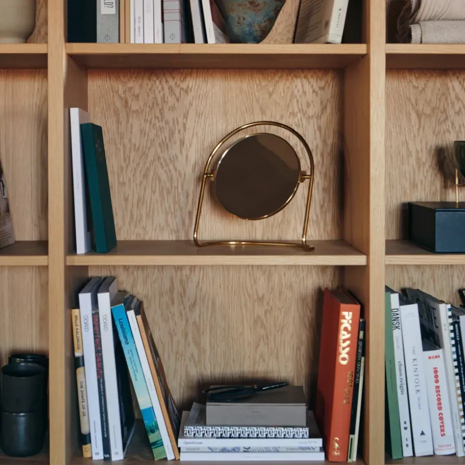 Espejo de mesa Nimbus 25 cm, Latón pulido