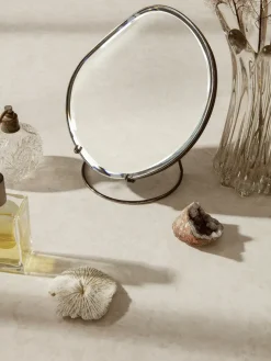 Espejo de mesa Pond, Dark chrome