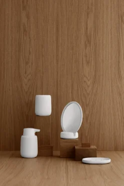 Espejo de mesa Sono Vanity Ø17 cm, blanco