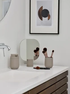 Espejo de mesa Time 26,5 cm, Concrete