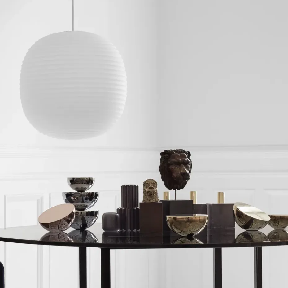 Espejo de pared Aura small, Acero inoxidable