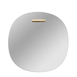 Espejo de pared I4 Birksø, Oak nature lacquered Ø50 cm