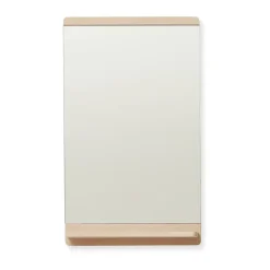 Espejo de pared Rim 40x68 cm, Roble blanco