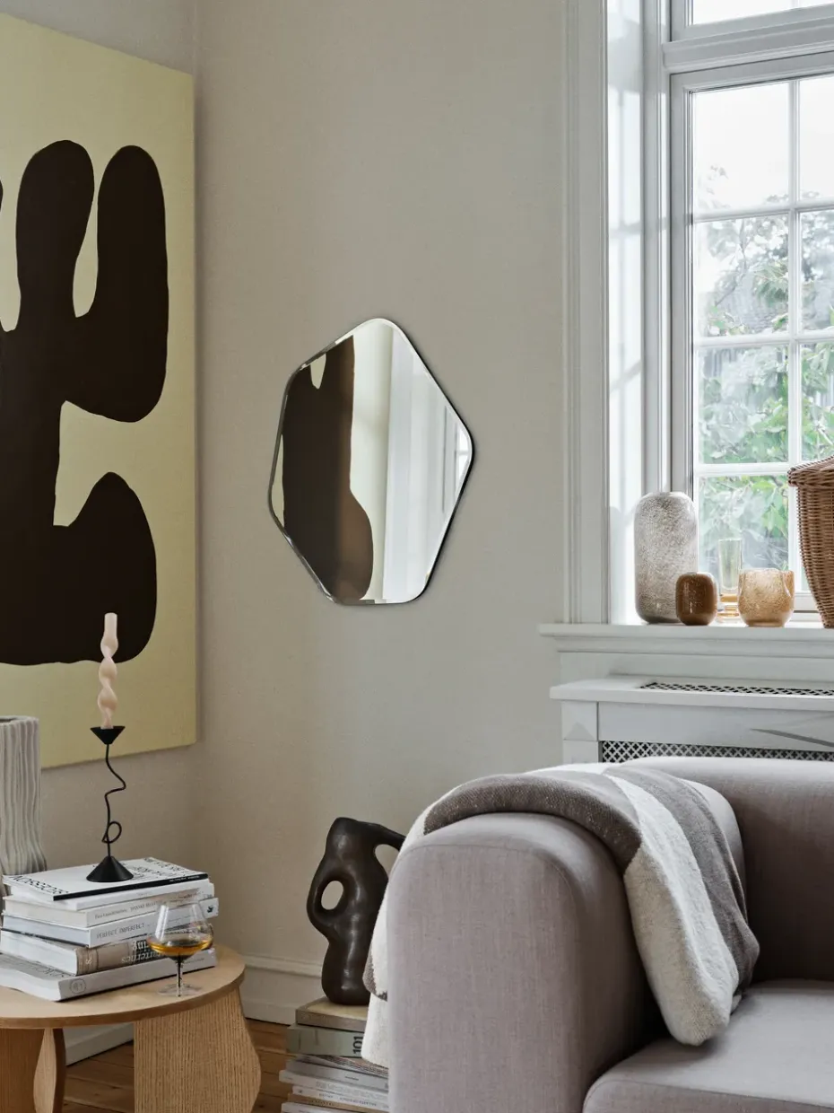 Espejo de pared Ruby 60x50 cm, Clear-black