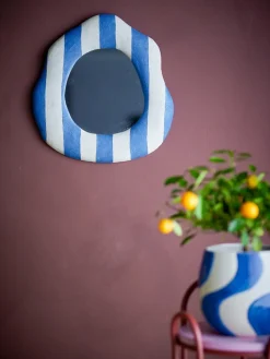 Espejo de pared Travis 39,5x38,5 cm, Azul