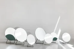 Espejo de pie Ø20 cm, Black