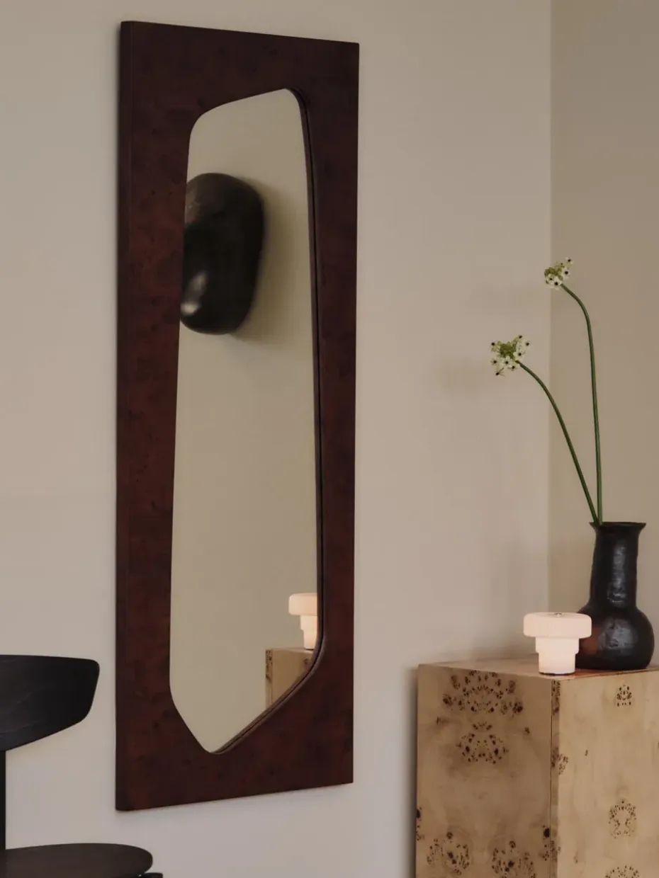 Espejo Folia, Dark stained burl, 135 cm