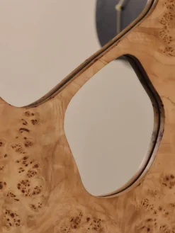 Espejo Folia, Natural burl, 82 cm