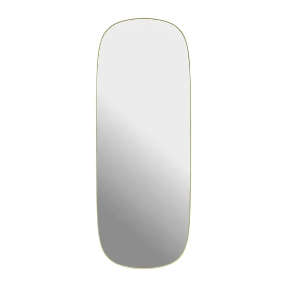 Espejo Framed, Amarillo claro-transparente, 118×44,5 cm