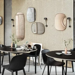 Espejo Framed, gris, 59x44 cm