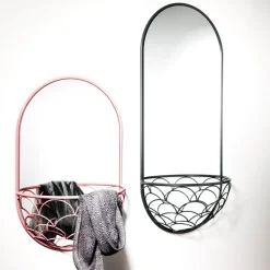 Espejo Haga, Gris, 40x90 cm