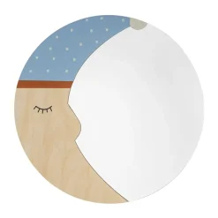 Espejo Moony Ø40 cm, Nature moon