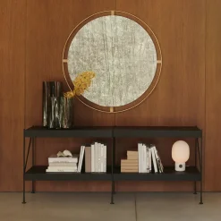 Espejo Nimbus, Polished brass, ø110