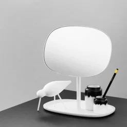 Espejo para tocador Flip, blanco