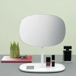 Espejo para tocador Flip, blanco