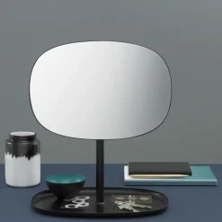 Espejo para tocador Flip, negro