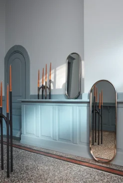 Espejo plateado Angui, 39 x 108 cm