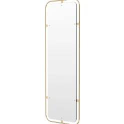 Espejo rectangular Nimbus, Polished brass