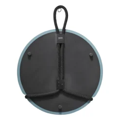 Espejo redondo Lasso, transparente-negro