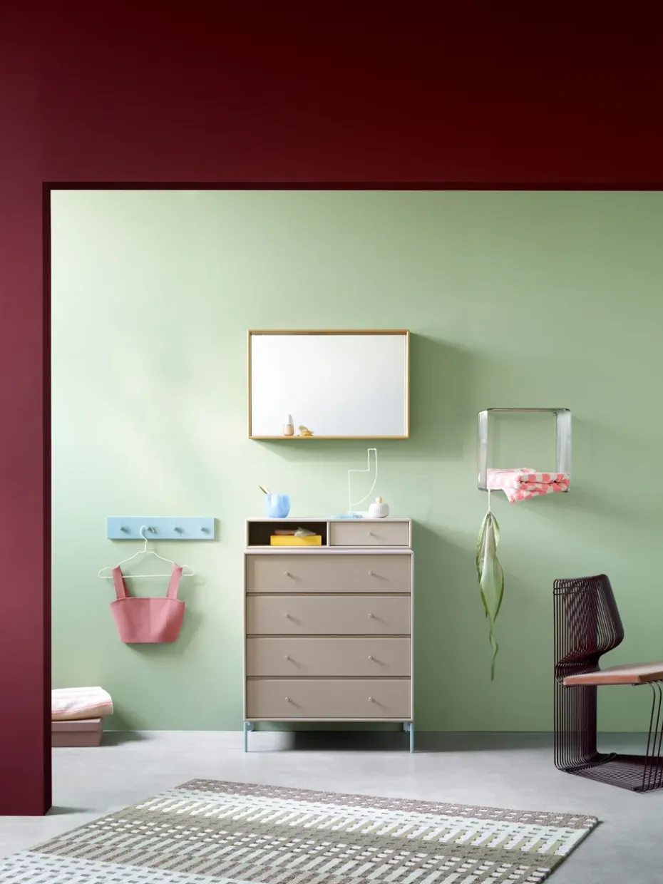 Espejo Shelfie colour frame 46,8x69,6 cm, Cumin