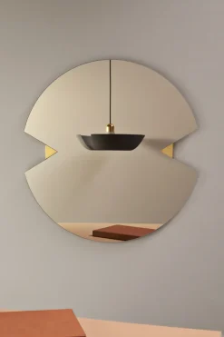 Espejo Verto Ø70 cm, Negro