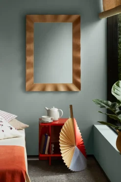 Espejo Wavy 70x100 cm, Natural brown