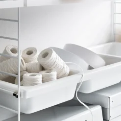 Estante Bowl String, Blanco