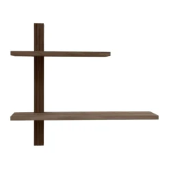 Estante de pared Phase, Roble ahumado aceitado, 68x18x55 cm