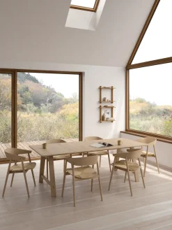 Estante de pared Treat doble, Roble natural aceitado, 50×12×50 cm