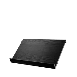 Estante para revistero String madera, Fresno teñido de negro, 58x30 cm