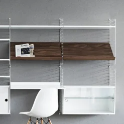 Estante para revistero String madera, Beige, 78x30 cm