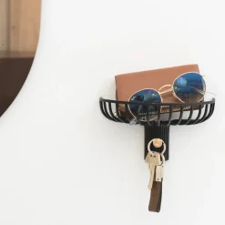 Estante para sombreros con gancho Lunett objects, Negro