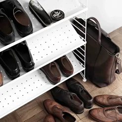 Estante para zapatos String metal, Blanco, 78x30 cm