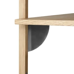 Estante Sector S/S, Roble-negro