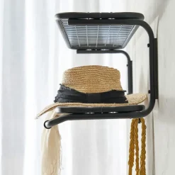 Estante sombrerero Classic 650, Blanco/cromo, 2 niveles, 80 cm