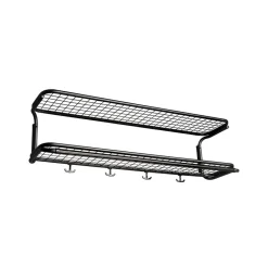 Estante sombrerero Classic 650, Negro/negro, 2 niveles, 50 cm